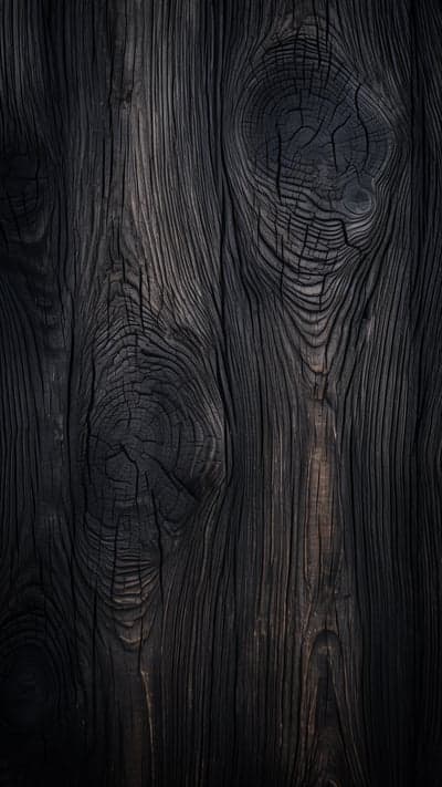 Dark Wood Texture with Knots and Grain Detail