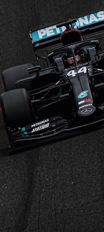 Lewis Hamilton's Mercedes F1 Car on Track