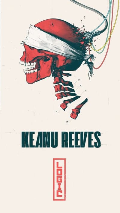 Cyberpunk Red Skull Logic Graphic Tablet Wallpaper