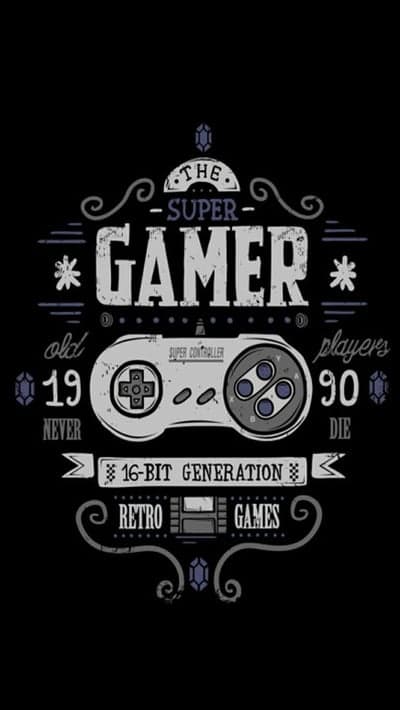 Super Gamer 1990 16-Bit Retro Games Controller