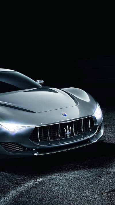 Maserati GranTurismo concept car front grille and headlights