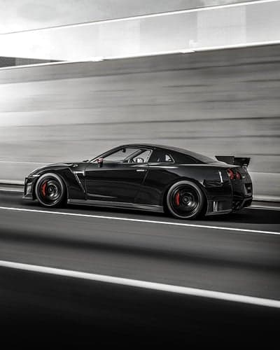 Midnight Nissan GT-R Performance Sports Car Phone Wallpaper