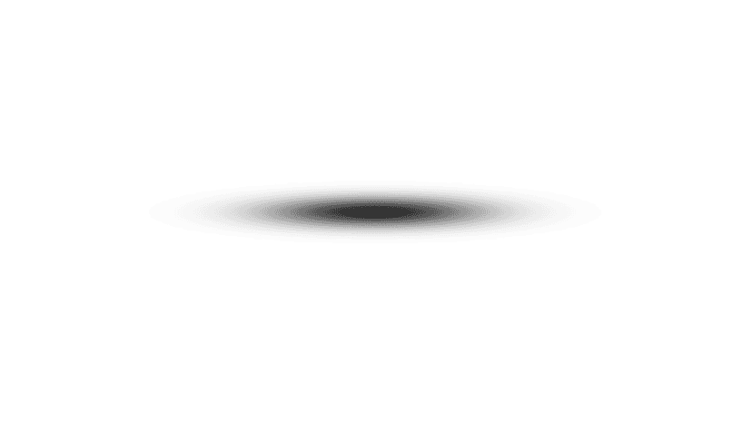 Linear typography font letters show white outlines and black shadows against a plain monochrome background.
