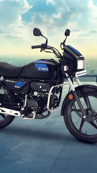 Hero Splendor Plus Motorcycle Black and Blue