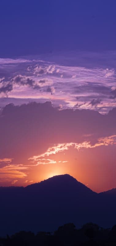 Amethyst Veil Over Mountain Twilight