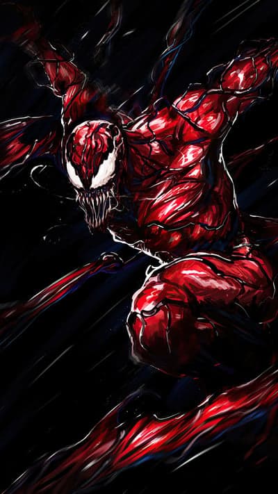 Carnage Ready to Strike, Red Symbiote Menacing