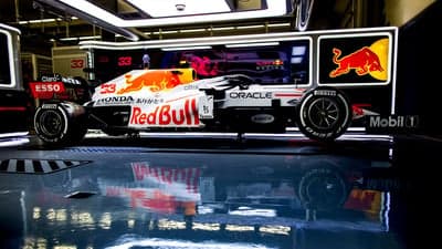 White Red Bull Racing Honda Tribute F1 Car Wallpaper