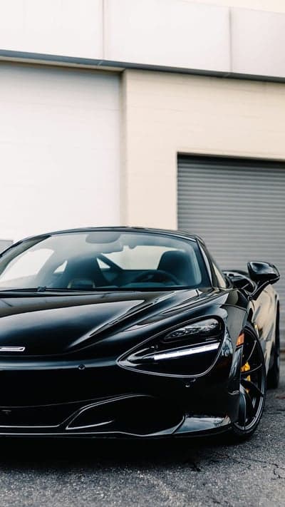 Stealthy Black McLaren 720S Supercar Tablet Wallpaper
