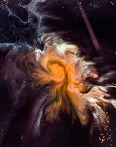 Abstract Galaxy Formation Fluid Art Phone Background