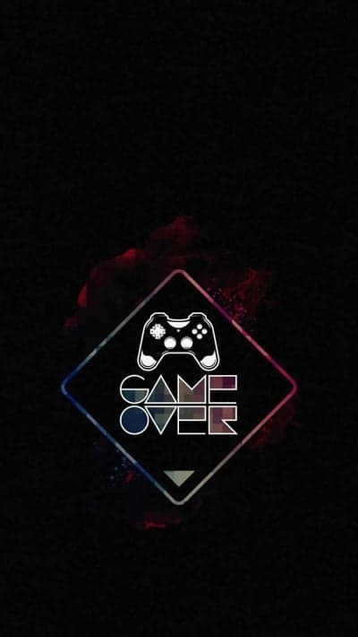 Game Over Controller Logo with Dark Background