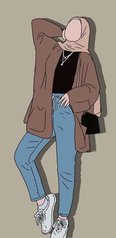 Stylish Muslim woman in casual outfit with hijab