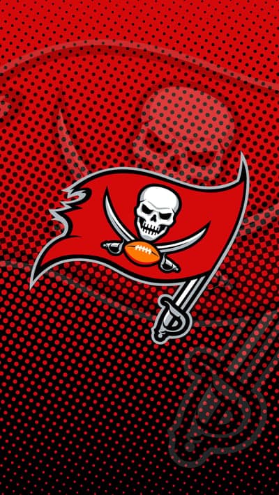 Tampa Bay Buccaneers Flag Skull Football NFL Phone Wallpaper