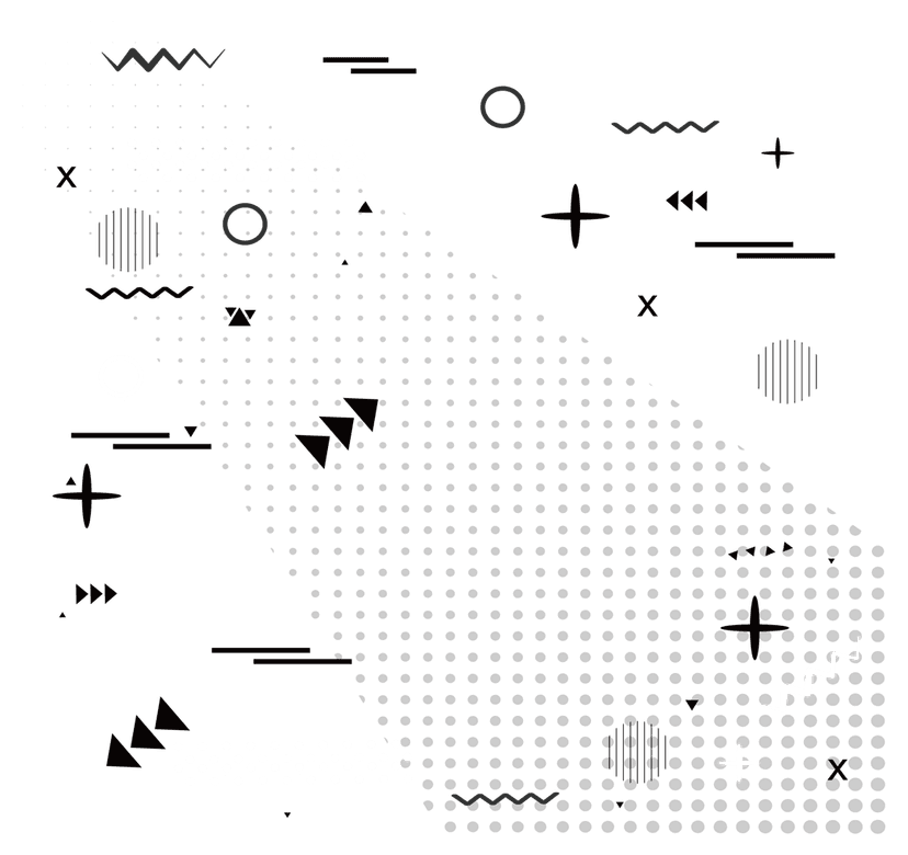White geometric shapes arranged in sharp angled pattern against transparent background for modern compositions.