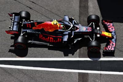 Red Bull RB16B Formula 1 Car Top Down Racing Wallpaper