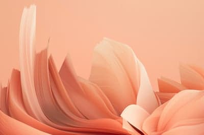 Abstract Coral Waves Flowing Softly