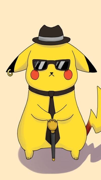 Sophisticated Pikachu Gentleman Mobile Wallpaper Background