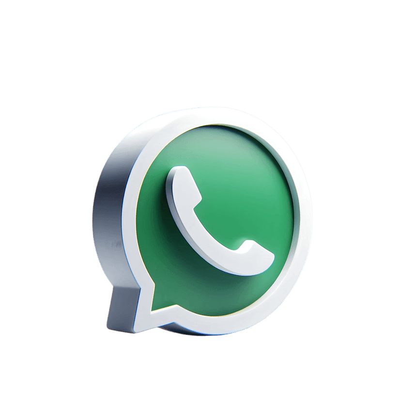 WhatsApp PNG logo featuring vibrant green circular bubble surrounding white telephone handset silhouette.