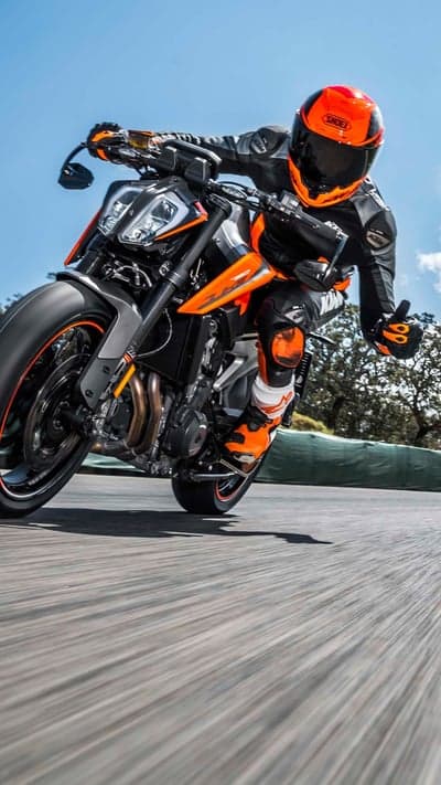 KTM Duke Motorcycle Racing Portrait Mobile Wallpaper