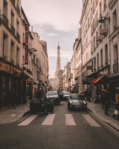 Eiffel Tower Vistas and Classic Paris Street Mobile Background