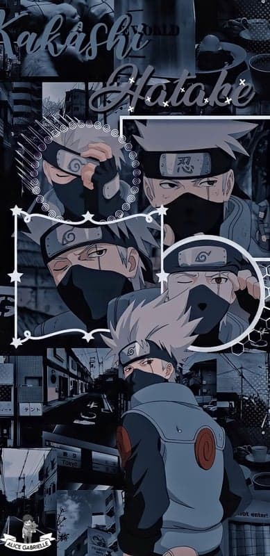 Shadow Shinobi Kakashi Hatake Collage Anime Mobile Background