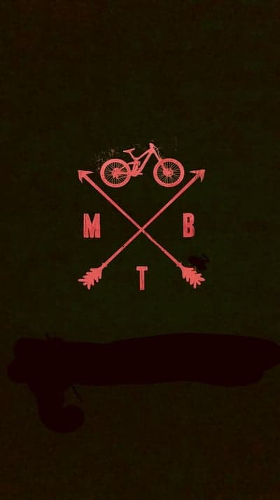 Dark MTB Arrow Logo Emblem Mobile Phone Wallpaper