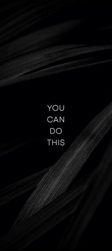 Inspirational Black and White "You Can Do This" Text Overlay