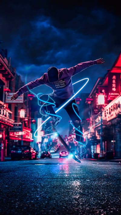 Night Rider - Neon Street Stunt