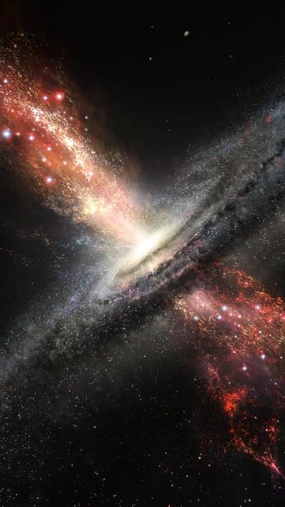 Explosion of Cosmic Dust and Stars in Deep Space