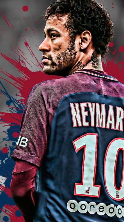 Neymar Jr. Paris Saint-Germain Jersey Close-Up