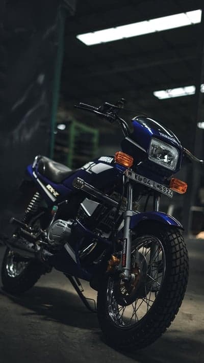 Yamaha RX-Z Motorcycle Dark Blue Vintage
