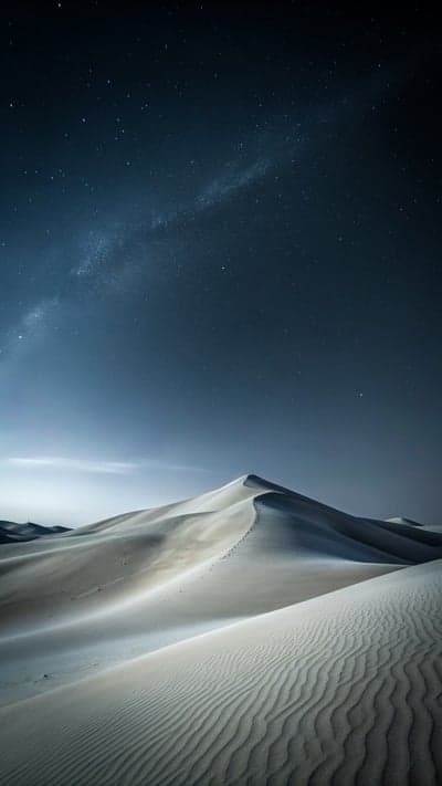 Starry Night Over Desert Dunes