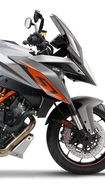 KTM Motorcycle Front View Close-up