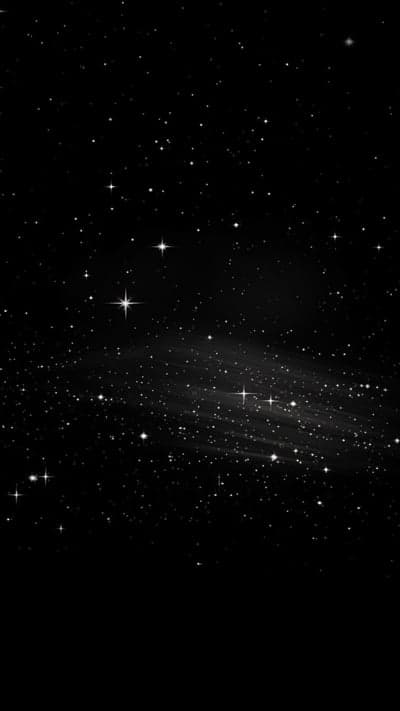 Starry Night Sky with Nebula and Twinkling Stars