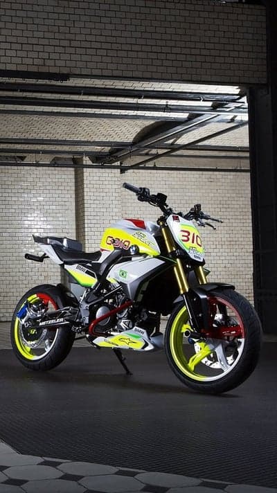 BMW G 310 R Sportbike Vivid Racing Livery Phone Background