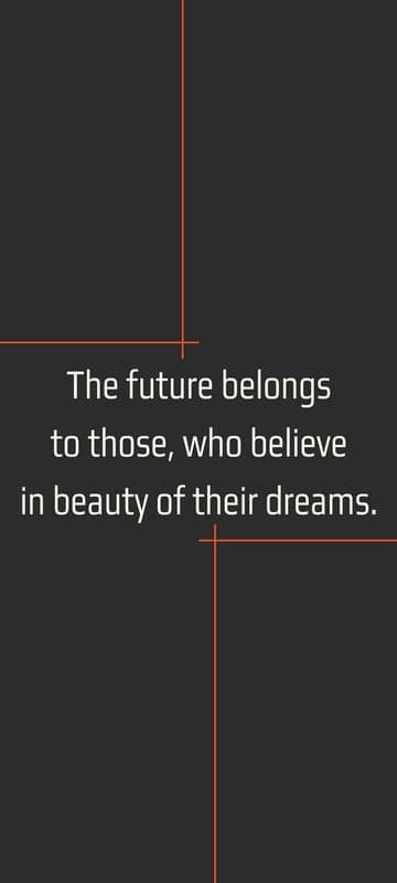 Inspirational Quote: Future Belongs to Dreamers