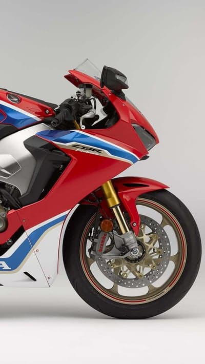 Red Honda CBR Superbike Front View Mobile Wallpaper
