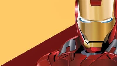 Iron Man Minimalist Digital Art Desktop Wallpaper