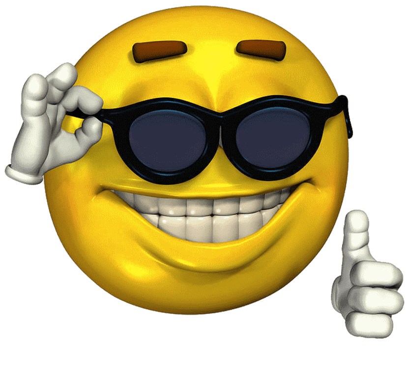 Yellow smiley heart thumb emoticon features glossy 3D rendering and vibrant red heart against a clear backdrop.