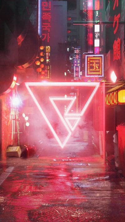 Neon Nocturne - Cyberpunk Alleyway Glow