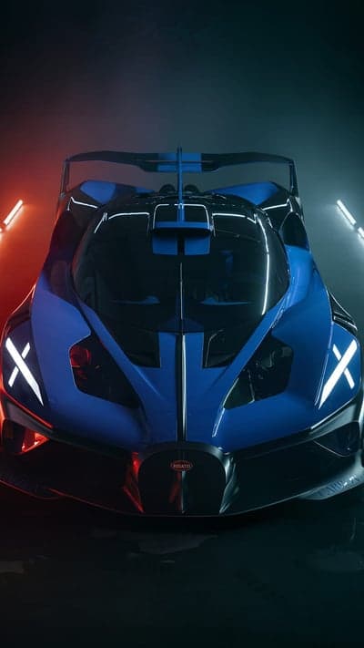 Bugatti Bolide Hypercar: Aggressive Blue Design