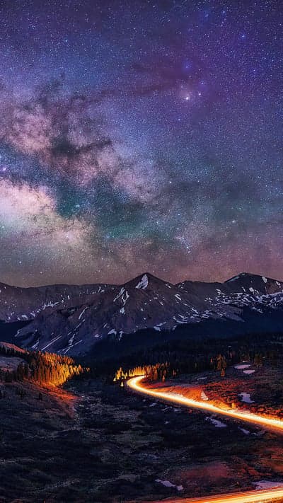 Galactic Trails - Mountain Road Night