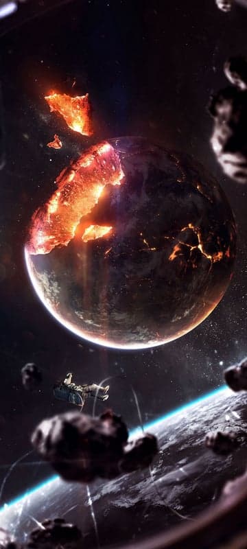 Astronaut Witnesses Cataclysmic Planet Destruction