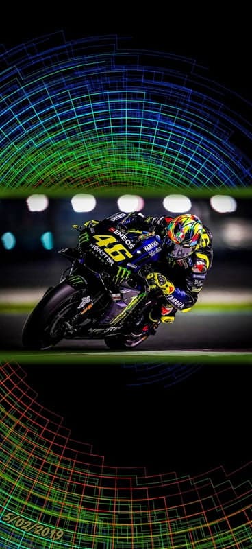Valentino Rossi MotoGP Motorcycle Race Action