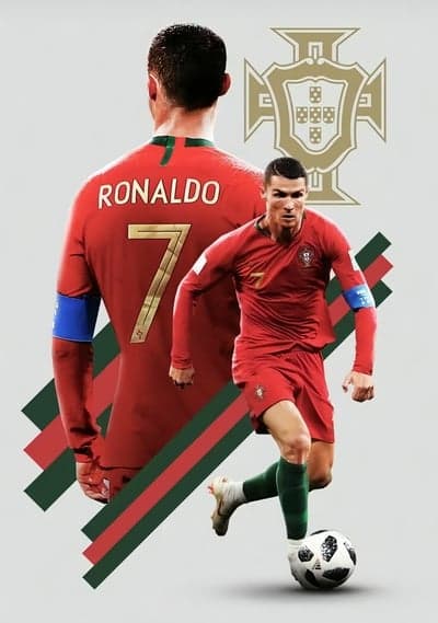 Cristiano Ronaldo Portugal Soccer Player Red Jersey