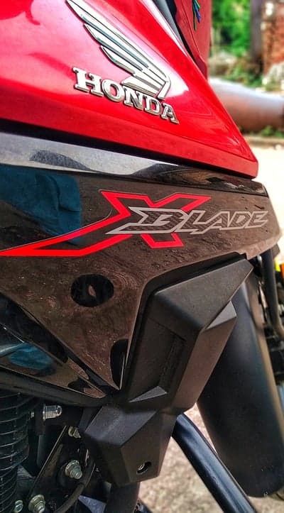 Honda XBlade Red Fairing and Emblem Mobile Wallpaper