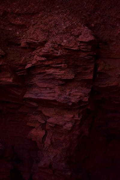 Layered Red Rock Formation - Geological Detail