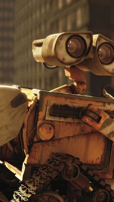 wall e in the city Cartoon