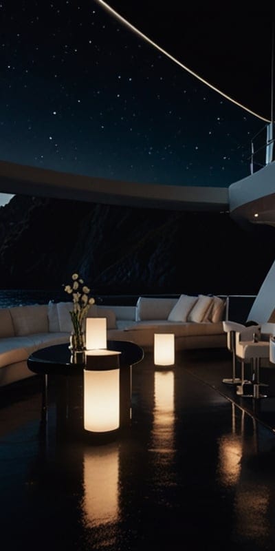 Cool,Night,Yacht,Dark,Cozy,Rich