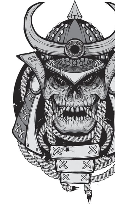Skull Samurai, art, desing, japn
