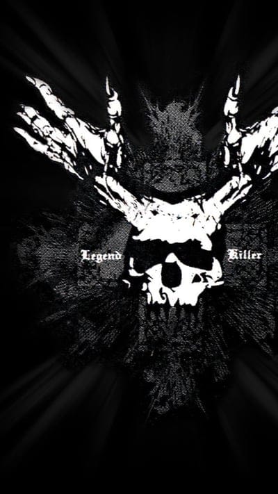 legend killer, killer, black, legend, white, skull